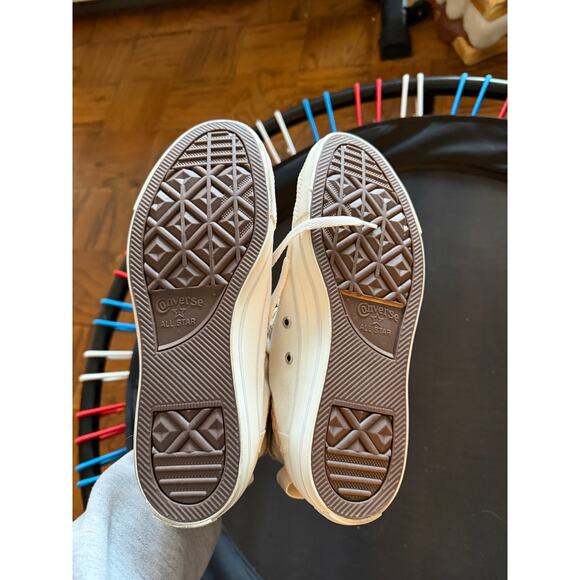 White Converse Hi-top Women's Size 10 NWOT - Picture 5 of 7
